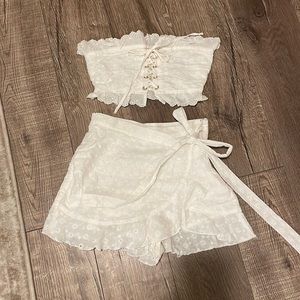 White Eyelet Set